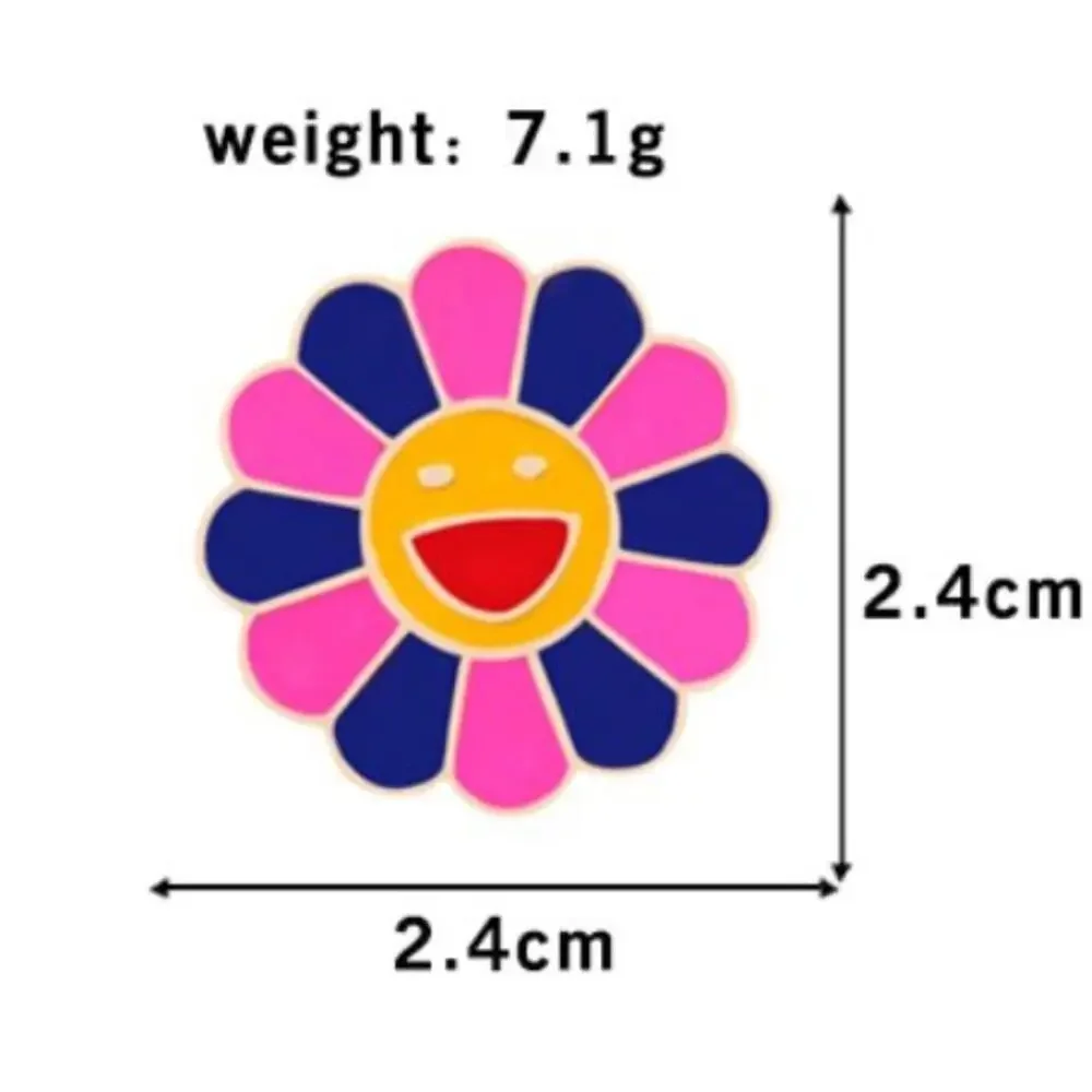 Flower Face Pin Brooch